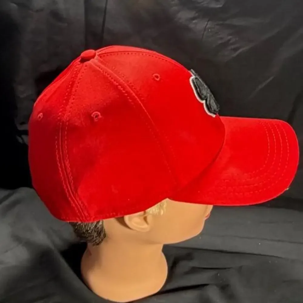 🚨 Premium Black Clover 29 Red & Black Stretch Fit “Live Lucky” Golf Hat Cap 🧢